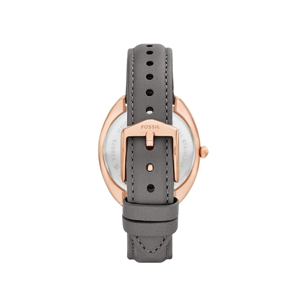 Fossil Women's Leather Gabby Stainless Steel Crystal-Accented Quartz Watch - Picture 3 of 4